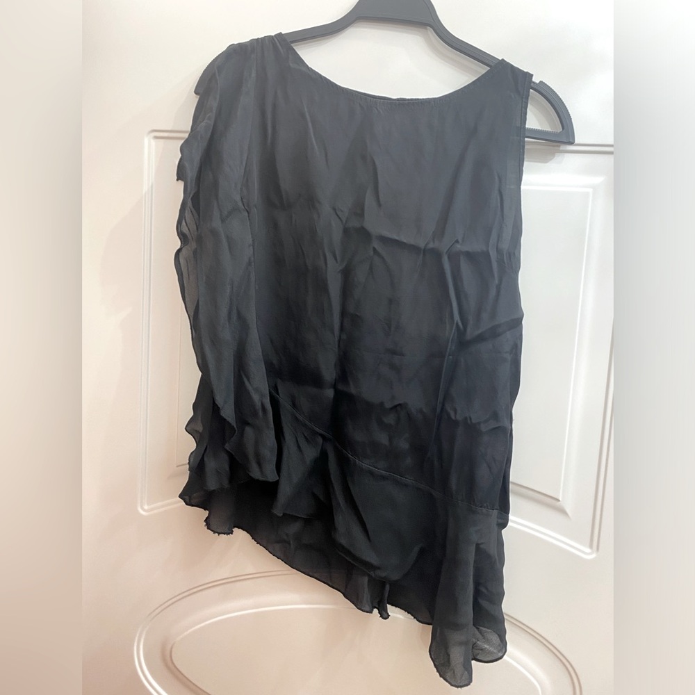 Kimika Women Top Blouse, Color-Black, Size-Small.